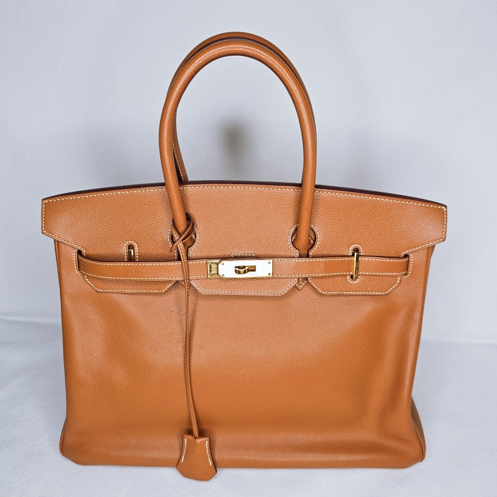 ❤️ SOLD ❤️ Hermès Gold Courchevel Birkin 35 Gold Hardware, 2004 - Picture 3 of 17